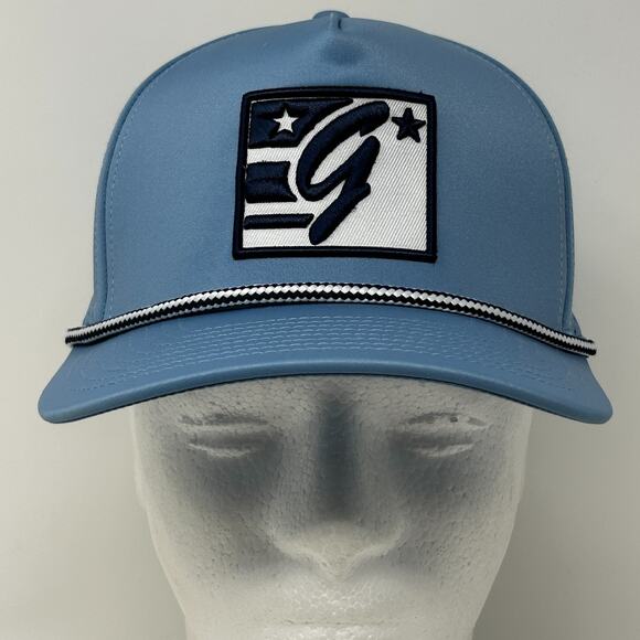 The Game Logo Trucker Hat Cap Blue Mesh Snapback 5 Panel A-Frame Rope Corded - Picture 2 of 9